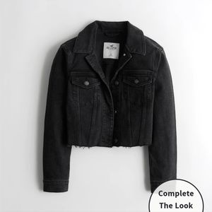 HOLLISTER CROP DENIM JACKET